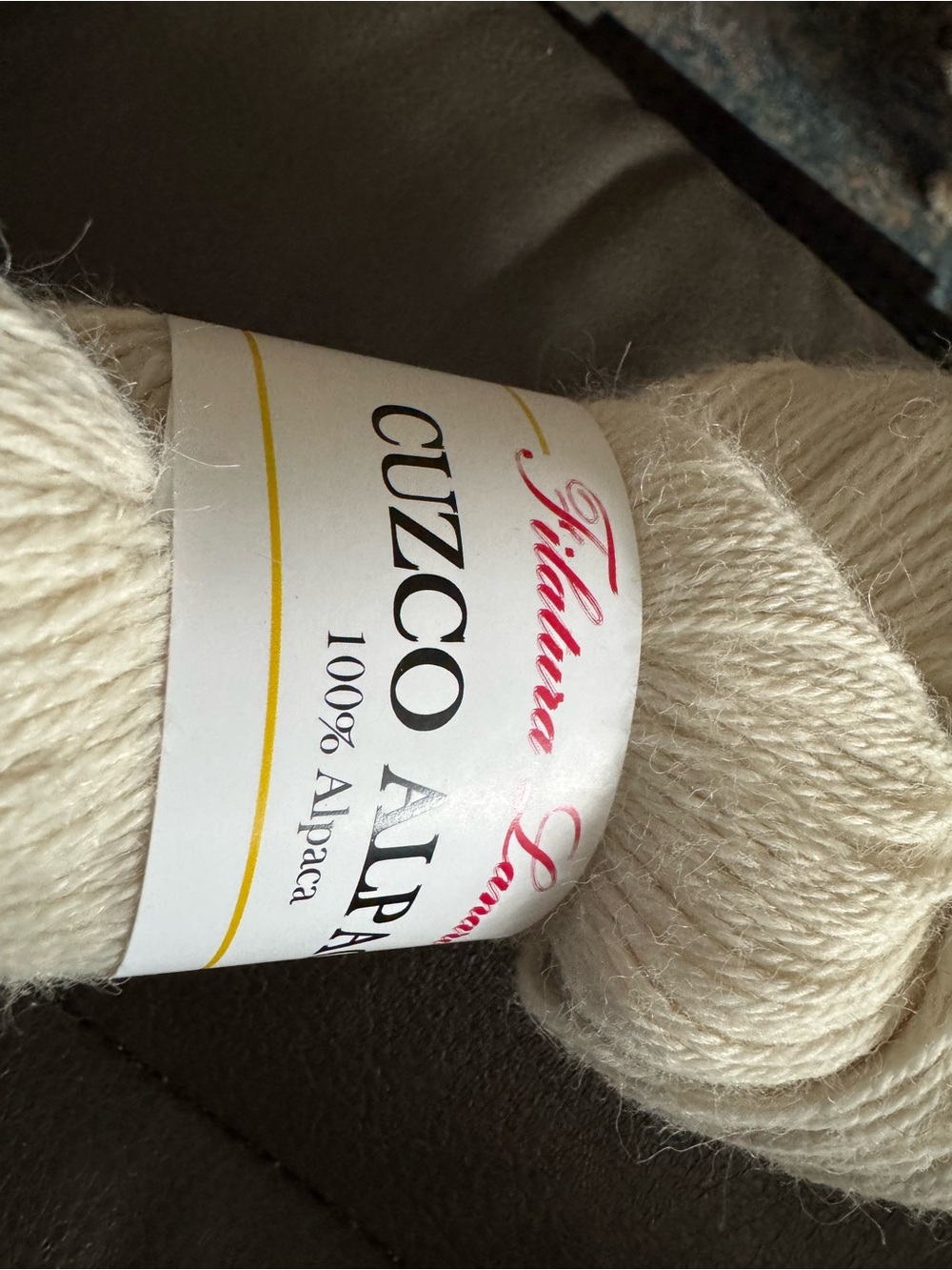 Cuzco Alpaca Cream 100% Alpaca Yarn by